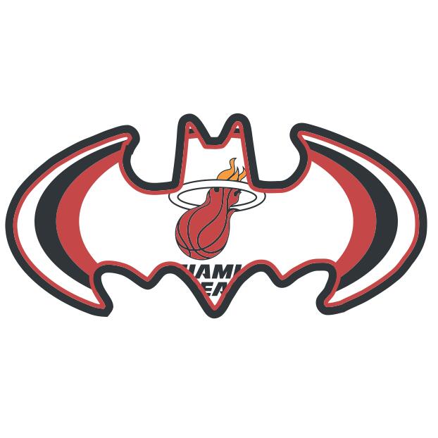 Miami Heat Batman Logo iron on transfers